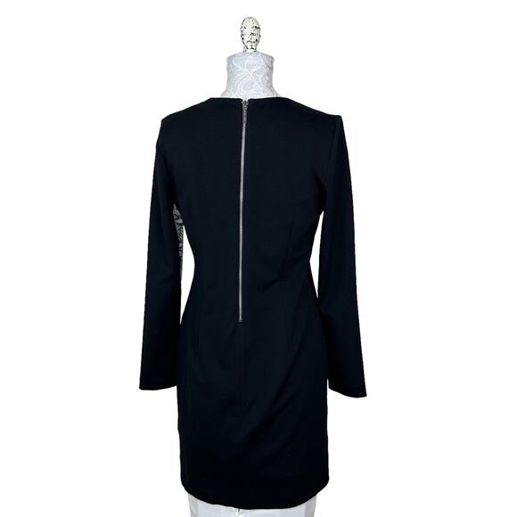 Michael Michael Kors Snake Skin Python Front Black Back Sheath Dress Women 4 - Picture 4 of 8